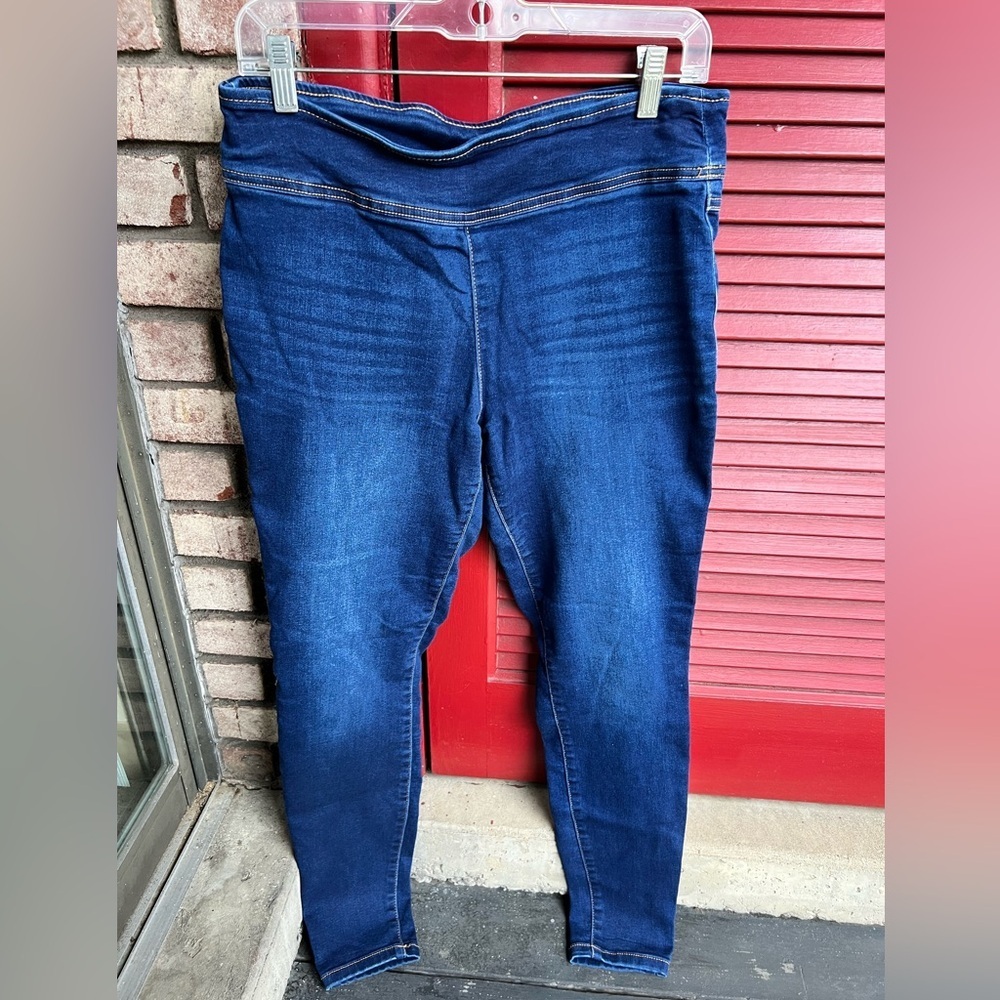 Inc Denim Pull On Jegging 6/28 Women's Blue Jeans - Picture 2 of 8